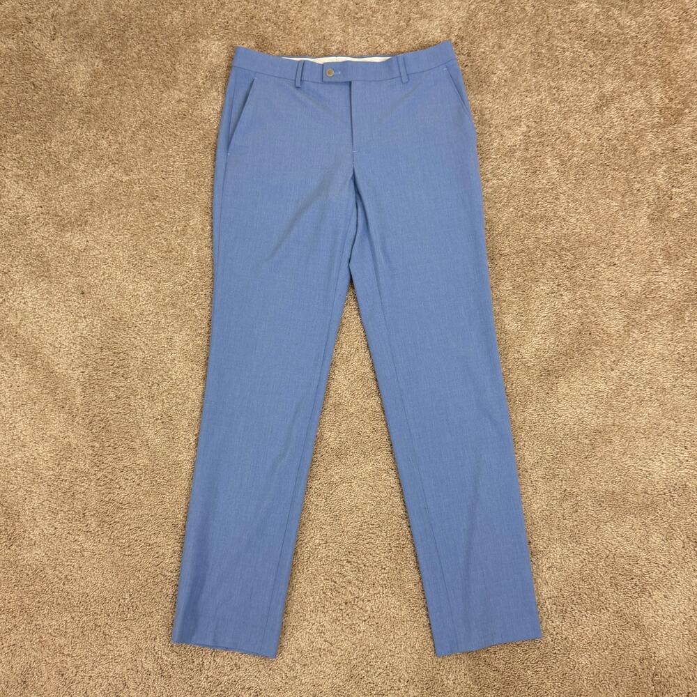 Egara men’s warehouse new without tag Women’s light Blue Dress pants size 32x32 - Picture 3 of 8